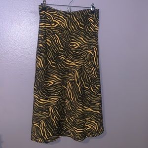 Zebra Printed Skirt